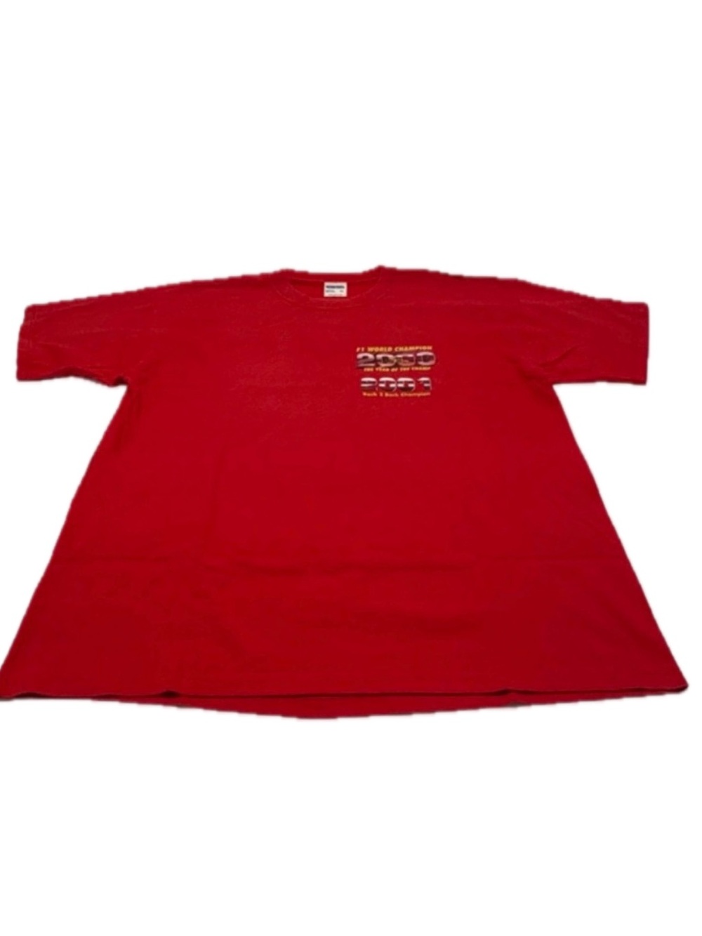 Speed Gear Michael Schumacher F1 T Shirt World Champion 2000 2001 Vintage XL